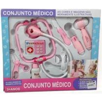 Conjunto Médico Infantil Rosa Completo - Fenix