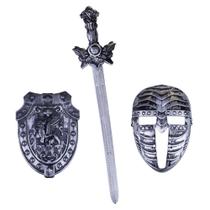 Conjunto Medieval Escudo com Máscara Combat Fight Play&Fun