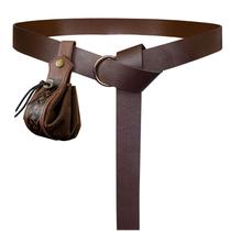 Conjunto Medieval HiiFeuer de Cinto e Bolsa com Argolas - Ideal para LARP