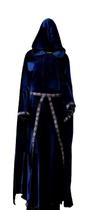 Conjunto medieval vestido e capa capuz azul marinho luxo Conjunto medieval vestido e capa capuz azul marinho luxo