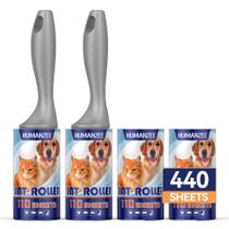 Conjunto Mega Value de 440 folhas Lint Rollers humanzee Extra Sticky Conjunto Mega Value de 440 folhas Lint Rollers humanzee Extra Sticky