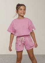 Conjunto Meia Malha e Moletom Rosa - Bugbee Conjunto Meia Malha e Moletom Rosa - Bugbee