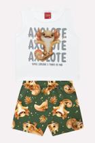 Conjunto Meia Malha Estampa Axolote Kyly Conjunto Meia Malha Estampa Axolote Kyly