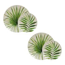 Conjunto Melamina Resistente A Quedas 2 Peças 22cm 2 Unidades 28cm Plástico