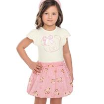 Conjunto Menina Angerô Blusa Cotton e Saia Balonê Ursinhos Tamanho:1Cor:Igual da foto Conjunto Menina Angerô Blusa Cotton e Saia Balonê Ursinhos Tamanho:1Cor:Igual da foto