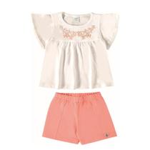 Conjunto menina bata shorts verão neon marlan Conjunto menina bata shorts verão neon marlan