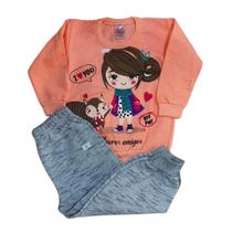 Conjunto MENINA Bater Blusa calca Maindra tam 01