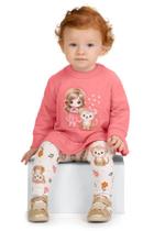 Conjunto Menina Bebê Blusão Moletom e Legging Kyly