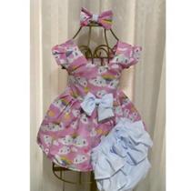 Conjunto Menina Bebê Carinho Temático Chuva de Amor +Laço de Cabelo +Calcinha Conjunto Menina Bebê Carinho Temático Chuva de Amor +Laço de Cabelo +Calcinha