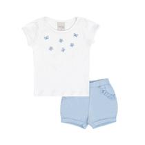 Conjunto Menina Bebê Manga Curta Pulla Bulla Ref. 50517