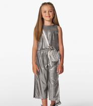 Conjunto Menina Blusa com Pantacourt Trick Nick Cinza