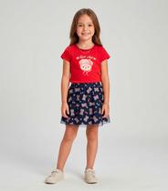 Conjunto Menina Blusa com Saia Trick Nick Vermelho Conjunto Menina Blusa com Saia Trick Nick Vermelho
