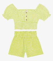 Conjunto Menina Blusa com Shorts Trick Nick Verde Conjunto Menina Blusa com Shorts Trick Nick Verde