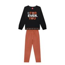Conjunto Menina Blusa Coração Legging Kyly
