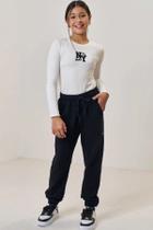Conjunto Menina Blusa Cotton e Calça Jogger Vic e VIcky