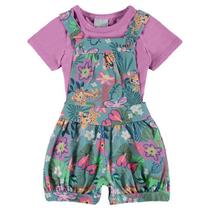 Conjunto Menina Blusa e Jardineira Malwee Ref. 97940
