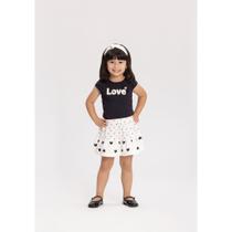 Conjunto Menina Blusa e Saia Short Alakazoo Ref. A0023 Conjunto Menina Blusa e Saia Short Alakazoo Ref. A0023