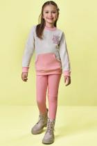 Conjunto Menina Blusão Moletom e Legging Canelada Kukiê Conjunto Menina Blusão Moletom e Legging Canelada Kukiê