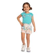 Conjunto menina borboleta marlan azul caribe
