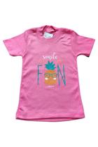 Conjunto Menina Camiseta Pink c/ Short Rosa Abacaxi - Baby Duck Conjunto Menina Camiseta Pink c/ Short Rosa Abacaxi - Baby Duck
