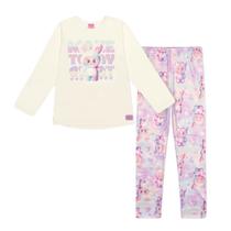 Conjunto Menina Cinti Blusa Poliamida e Legging Labubu Off/Colorido Tamanho:12 Conjunto Menina Cinti Blusa Poliamida e Legging Labubu Off/Colorido Tamanho:12