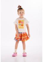 Conjunto Menina com Blusa e Short Três e Já Conjunto Menina com Blusa e Short Três e Já