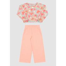 Conjunto Menina Cropped e Pantalona Alakazoo Ref. 67933 Conjunto Menina Cropped e Pantalona Alakazoo Ref. 67933