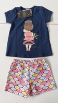 conjunto Menina de Costas