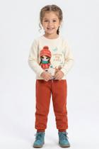 Conjunto Menina em Moletom Flanelado com Estampa Kyly Conjunto Menina em Moletom Flanelado com Estampa Kyly