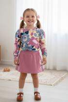 Conjunto Menina Estampas Animais C/Folhas Elian