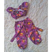 Conjunto Menina Infantil Ciganinha Temático Macha Conjunto Menina Infantil Ciganinha Temático Macha