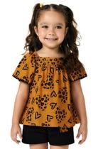 Conjunto Menina Infantil Estampado Kyly