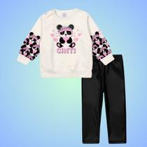Conjunto Menina Infantil Inverno Cinti Blusão Moletom Felpado e Legging Conjunto Menina Infantil Inverno Cinti Blusão Moletom Felpado e Legging