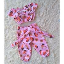 Conjunto Menina Infantil Temático Ciganinha Moana Baby