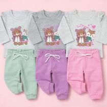 Conjunto Menina Inverno Babadinhos Delicado Cor:verdeTamanho:P Conjunto Menina Inverno Babadinhos Delicado Cor:verdeTamanho:P