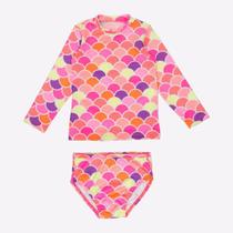 Conjunto Menina ML Malha UV Neon Print