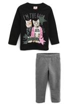 Conjunto Menina Moletom Gatinhos e Legging Brandili Mundi Conjunto Menina Moletom Gatinhos e Legging Brandili Mundi