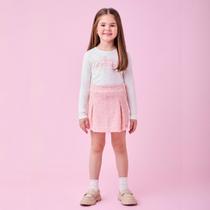 Conjunto Menina Momi Blusa Manga Longa Estampada e Shorts Conjunto Menina Momi Blusa Manga Longa Estampada e Shorts