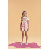Conjunto Menina Petit Cherie Candy Color Neon Blusa e Shorts
