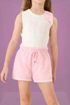 Conjunto Menina Regata Cotton e Short Laise Somni