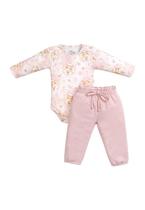 Conjunto Menina Rosa Anjos Baby Conjunto Menina Rosa Anjos Baby