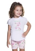 Conjunto Menina Shorts Estampado Have Fun Conjunto Menina Shorts Estampado Have Fun