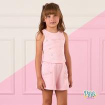 Conjunto Menina Verão Safari Sun na cor Rosa - Mon Sucrê