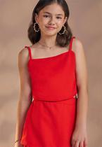 Conjunto Menina Vermelho Juvenil Vic Vicky