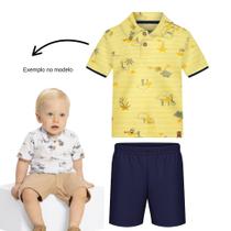 Conjunto Menino Alakazoo Polo Algodão Estampada e Bermuda Mo Tamanho:PCor:Igual da foto