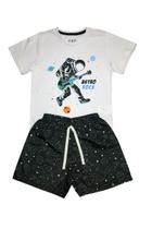 Conjunto Menino Astro Rock Branco Ser Menor