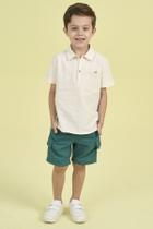 Conjunto Menino Bata Tricoline Short Alfaiataria Ok Friends Conjunto Menino Bata Tricoline Short Alfaiataria Ok Friends