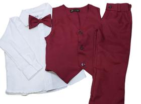 Conjunto Menino Bebe Festa Colete Gravata