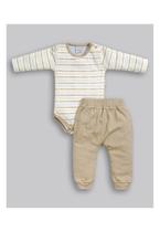 Conjunto Menino Bege Bebê Anjos Baby Conjunto Menino Bege Bebê Anjos Baby