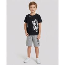 Conjunto menino bermuda+camiseta marisol 11210321